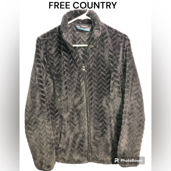 FREE COUNTRY full zip plush jacket - Picture 1 of 9